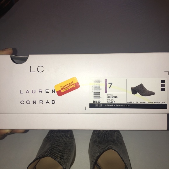 LC Lauren Conrad Ginseng Women's Slip-on Mules - Picture 6 of 11